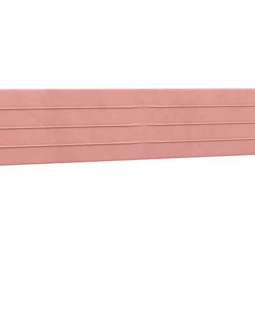 Încărcați imaginea în vizualizatorul Galerie, Pat box spring cu saltea, roz, 180x200 cm, catifea - Lando
