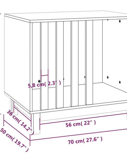 Загрузите изображение в средство просмотра галереи, Casă pentru câini, 70x50x62 cm, lemn masiv de pin - Lando
