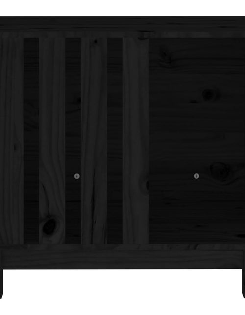 Загрузите изображение в средство просмотра галереи, Casă pentru câini, negru, 70x50x62 cm, lemn masiv de pin Lando - Lando

