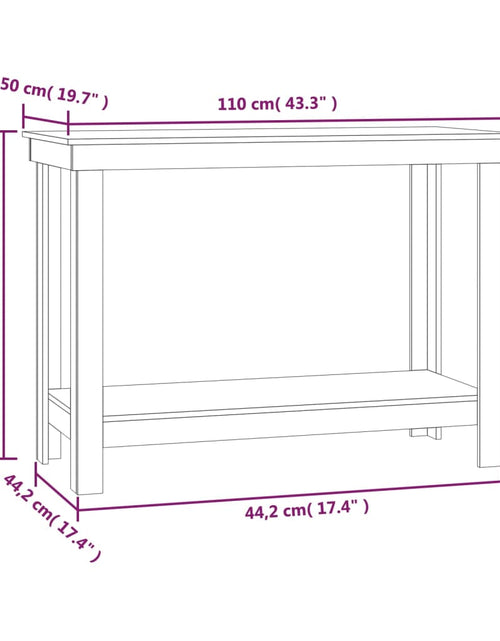 Încărcați imaginea în vizualizatorul Galerie, Banc de lucru, alb, 110x50x80 cm, lemn masiv pin Lando - Lando
