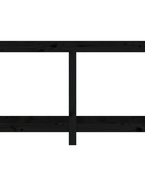 Загрузите изображение в средство просмотра галереи, Banc de lucru, negru, 140x50x80 cm, lemn masiv pin Lando - Lando

