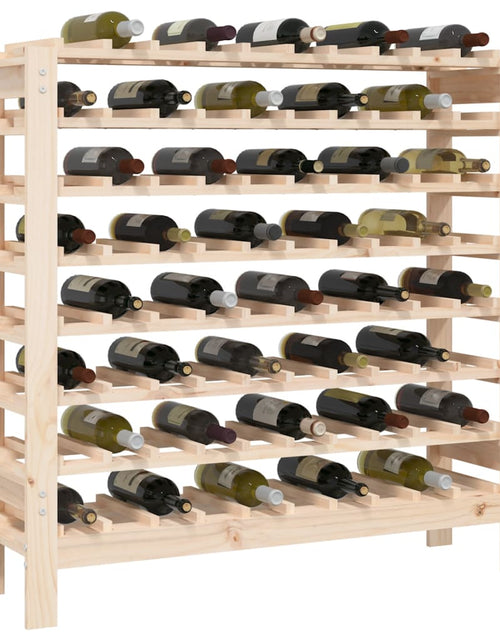 Încărcați imaginea în vizualizatorul Galerie, Suport de vinuri, 109,5x30x107,5 cm, lemn masiv de pin - Lando
