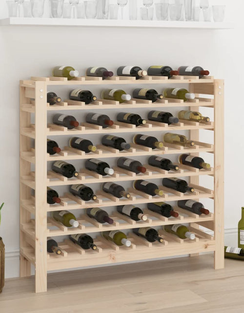 Încărcați imaginea în vizualizatorul Galerie, Suport de vinuri, 109,5x30x107,5 cm, lemn masiv de pin - Lando
