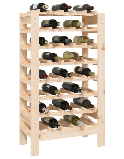 Загрузите изображение в средство просмотра галереи, Suport de vinuri, 61,5x30x107,5 cm, lemn masiv de pin - Lando

