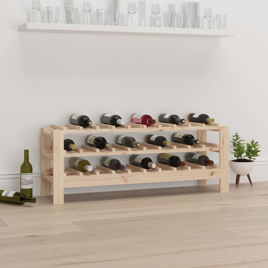 Suport de vinuri, 109,5x30x42 cm, lemn masiv de pin - Lando