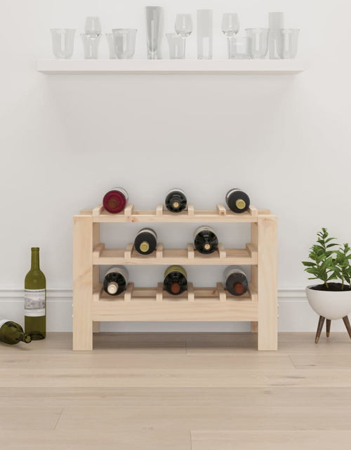 Загрузите изображение в средство просмотра галереи, Suport de vinuri, 61,5x30x42 cm, lemn masiv de pin - Lando

