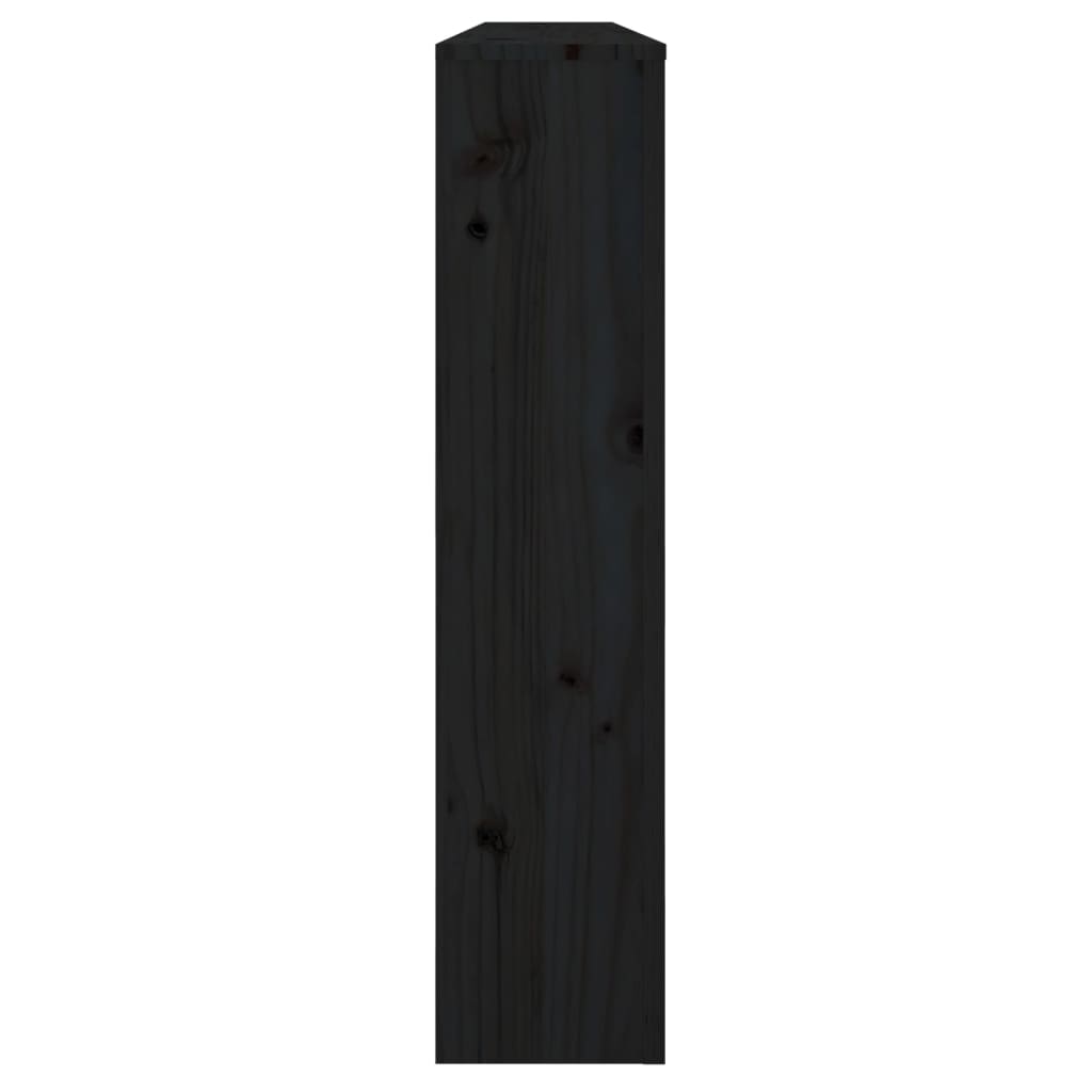 Mască pentru calorifer, negru, 169x19x84 cm, lemn masiv pin Lando - Lando
