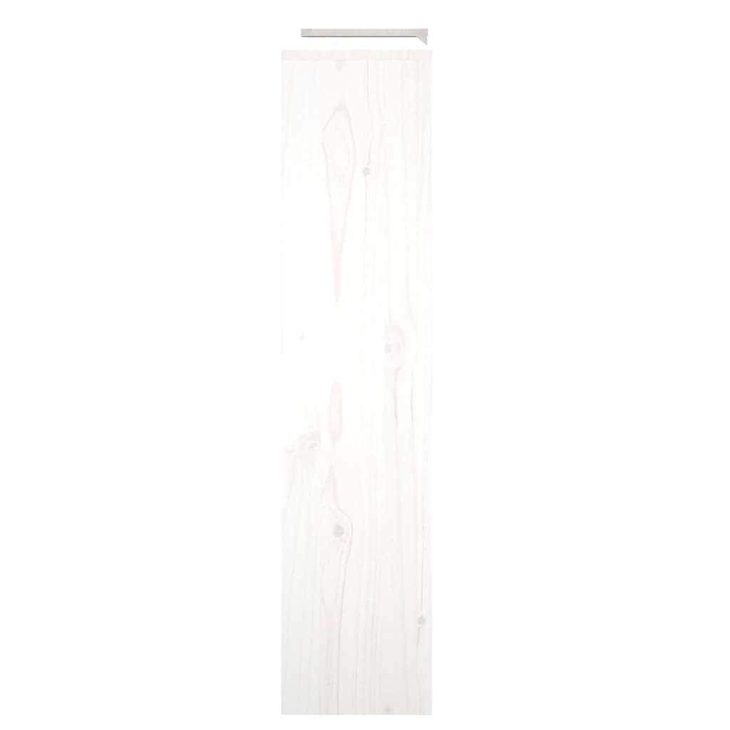 Mască pentru calorifer, alb, 210x21x85 cm, lemn masiv de pin - Lando
