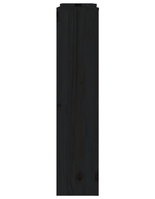 Загрузите изображение в средство просмотра галереи, Mască pentru calorifer, negru, 210x21x85 cm, lemn masiv de pin Lando - Lando
