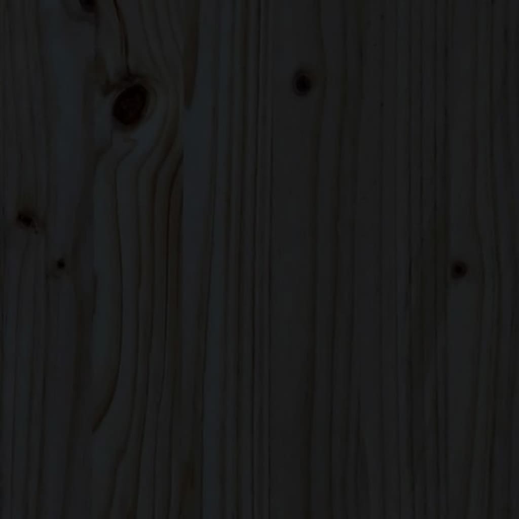 Suport pentru bușteni, negru, 33,5x30x110 cm, lemn masiv pin - Lando