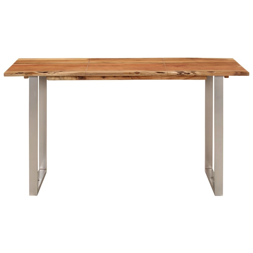 Masă de bucătărie, 140x70x76 cm, lemn masiv de acacia - Lando