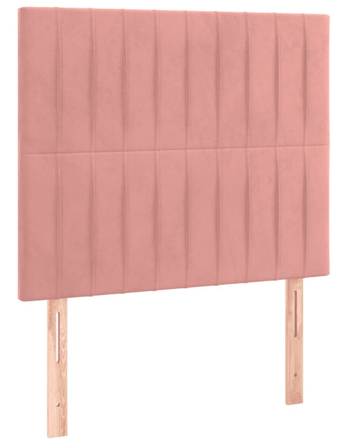 Încărcați imaginea în vizualizatorul Galerie, Pat box spring cu saltea, roz, 120x200 cm, catifea - Lando
