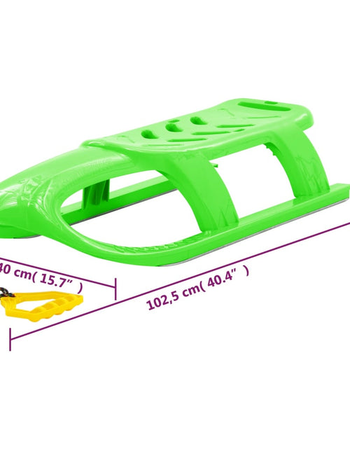 Încărcați imaginea în vizualizatorul Galerie, Sanie pentru copii, verde, 102,5x40x23 cm, polipropilenă Lando - Lando
