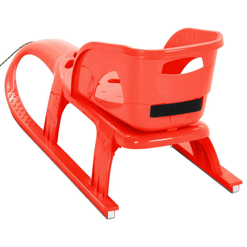 Sanie cu scaun, roșu, 102,5x40x23 cm, polipropilenă Lando - Lando