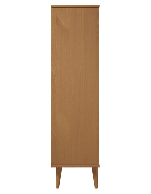 Încărcați imaginea în vizualizatorul Galerie, Bibliotecă „MOLDE” maro, 60x35x133,5 cm, lemn masiv de pin Lando - Lando
