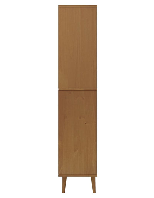 Încărcați imaginea în vizualizatorul Galerie, Bibliotecă „MOLDE” maro, 85x35x170,5 cm, lemn masiv de pin Lando - Lando
