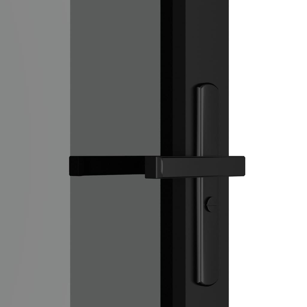 Ușă de interior, 102,5x201,5 cm, Negru, sticlă ESG și aluminiu Lando - Lando