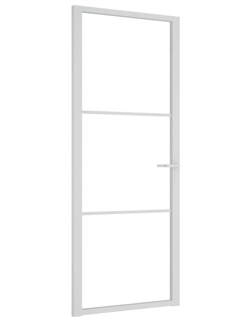 Încărcați imaginea în vizualizatorul Galerie, Ușă de interior, 83x201,5 cm, alb, sticlă ESG și aluminiu Lando - Lando
