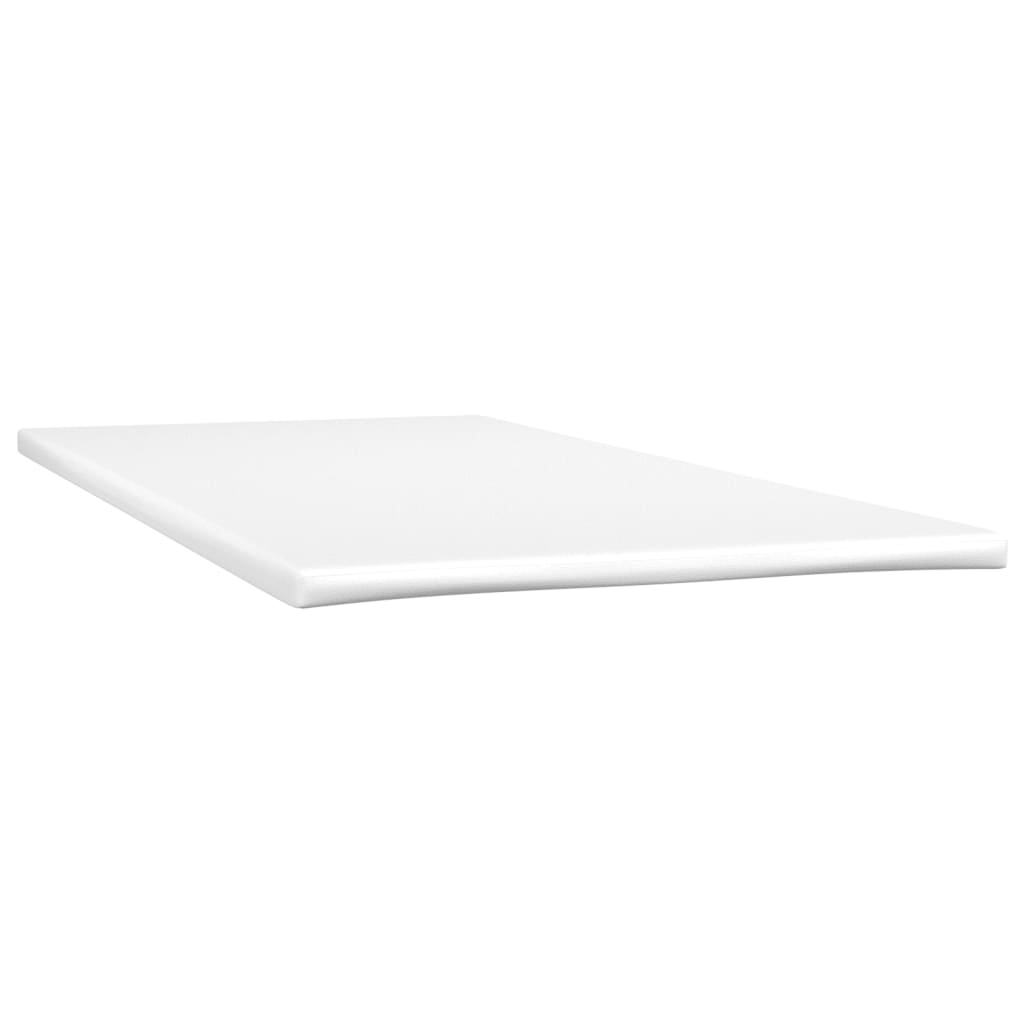 Pat box spring cu saltea, gri deschis, 100x200 cm, catifea - Lando