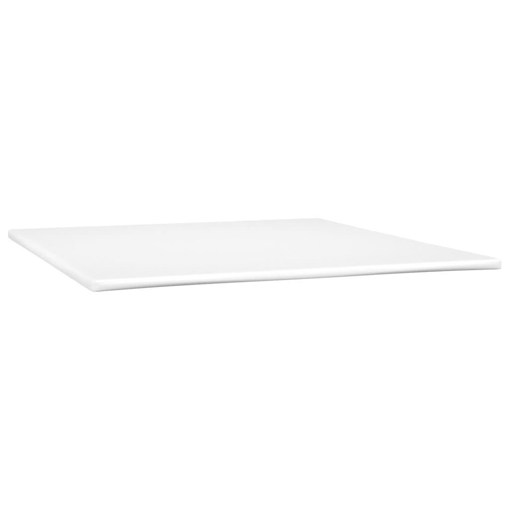 Pat box spring cu saltea, gri deschis, 180x200 cm, catifea - Lando