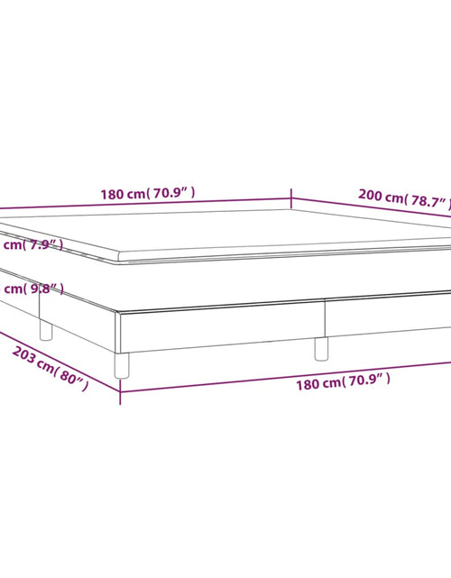 Загрузите изображение в средство просмотра галереи, Pat box spring cu saltea, verde închis, 180x200 cm, catifea - Lando
