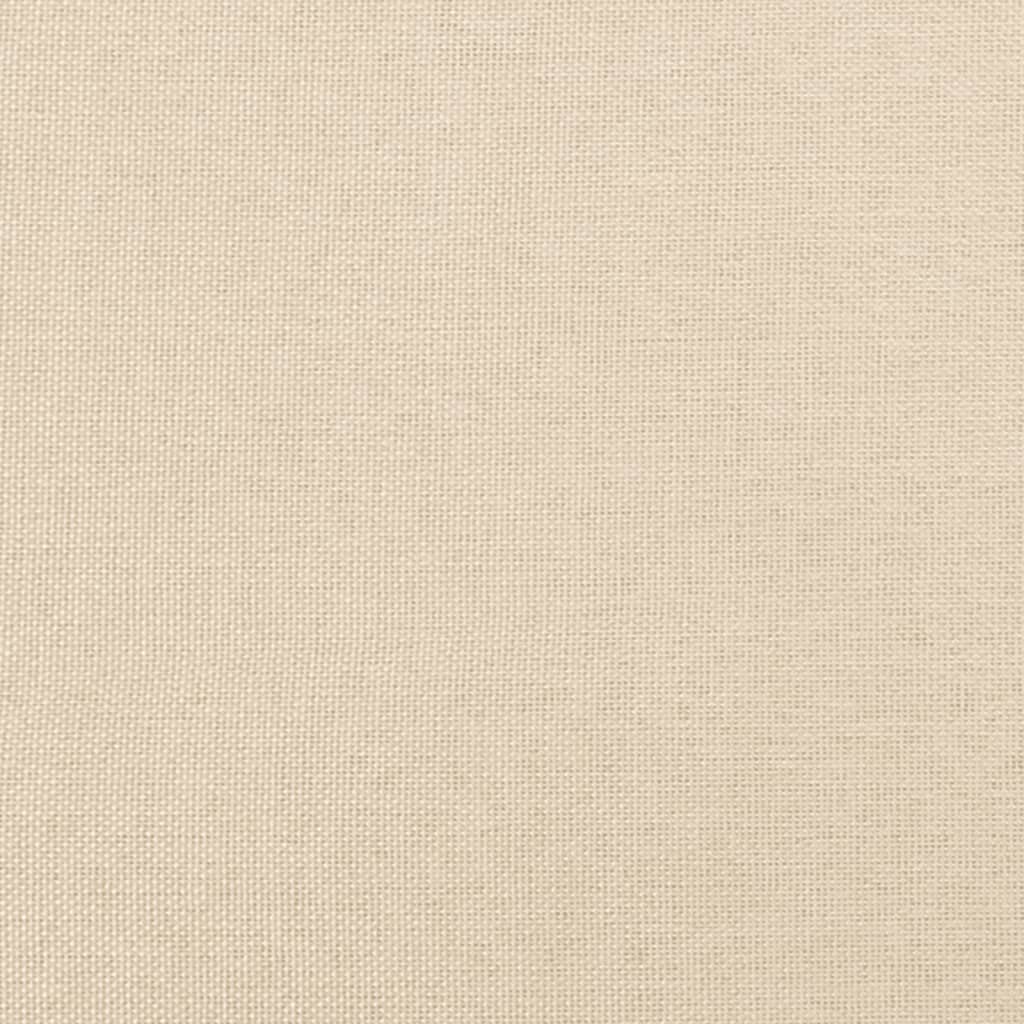 Pat box spring cu saltea, crem, 90x190 cm, textil - Lando