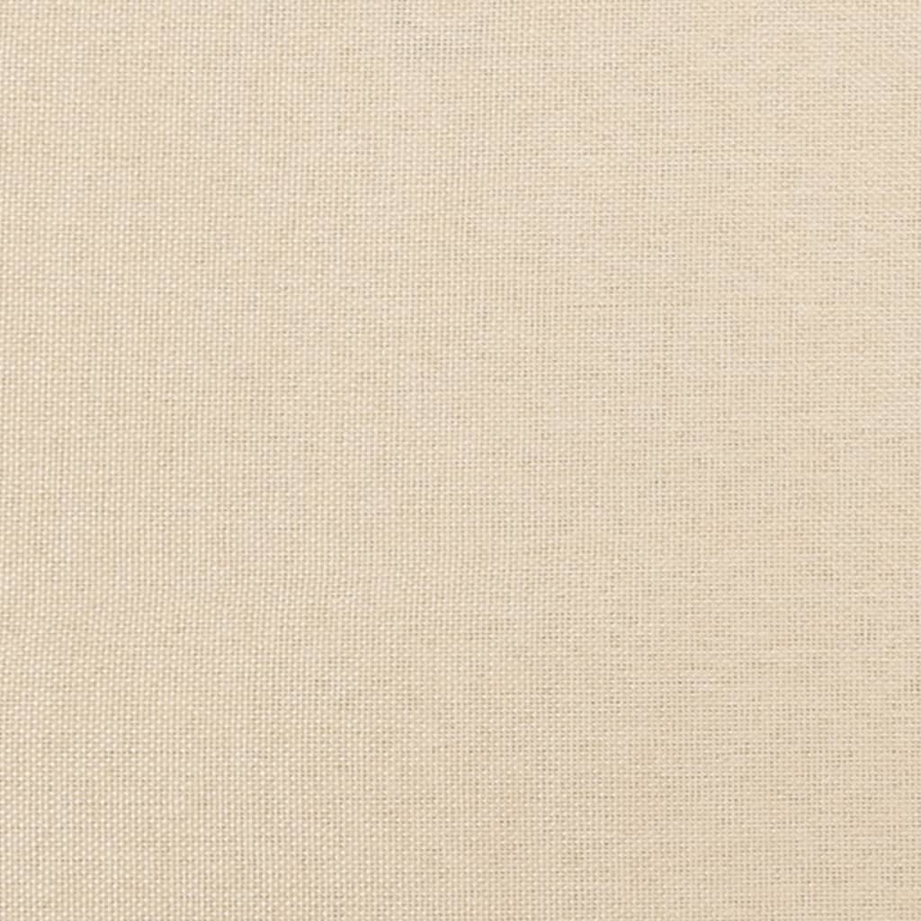 Pat box spring cu saltea, crem, 100x200 cm, textil - Lando