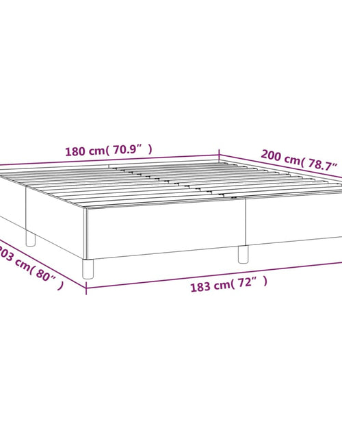 Загрузите изображение в средство просмотра галереи, Pat box spring cu saltea, negru, 180x200 cm, catifea - Lando
