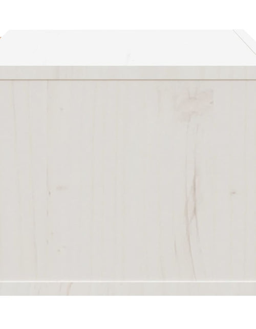 Încărcați imaginea în vizualizatorul Galerie, Noptieră de perete, alb, 40x29,5x22 cm - Lando
