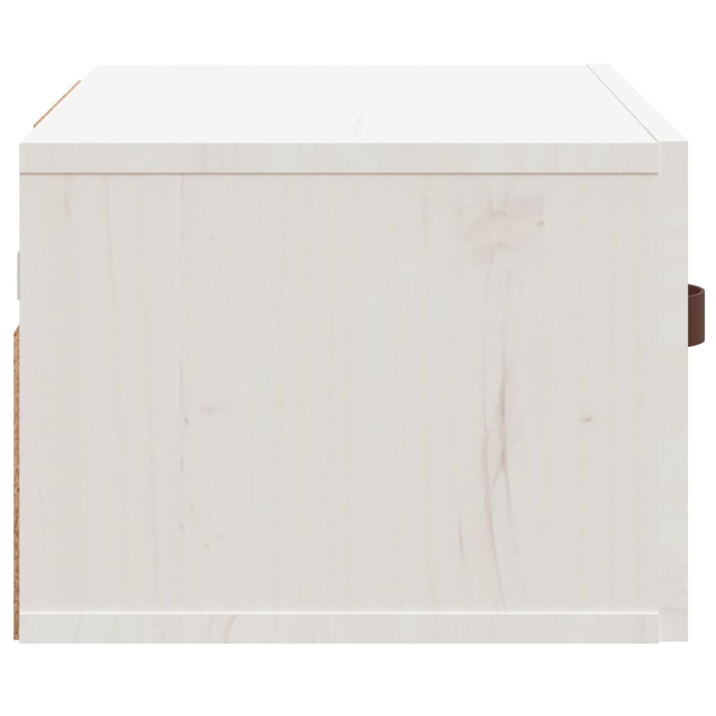 Noptiere de perete, 2 buc., alb, 40x29,5x22 cm - Lando
