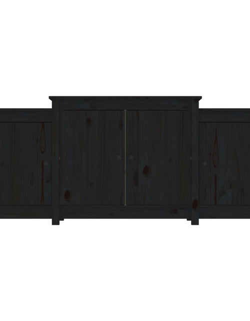 Загрузите изображение в средство просмотра галереи, Servantă, negru, 164x37x68 cm, lemn masiv de pin Lando - Lando
