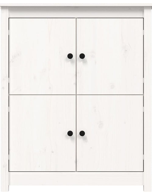 Загрузите изображение в средство просмотра галереи, Servantă, alb, 83x41,5x100 cm, lemn masiv de pin Lando - Lando
