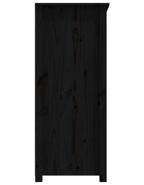 Загрузите изображение в средство просмотра галереи, Servantă, negru, 83x41,5x100 cm, lemn masiv de pin Lando - Lando
