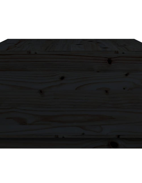 Загрузите изображение в средство просмотра галереи, Măsuță de cafea, negru, 80x80x45 cm, lemn masiv de pin Lando - Lando
