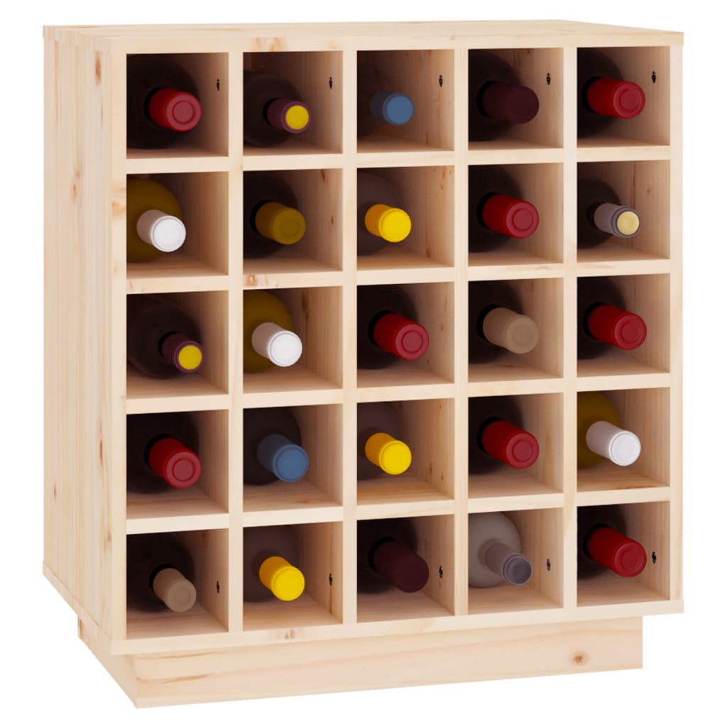 Dulap de vinuri, 55,5x34x61 cm, lemn masiv de pin - Lando
