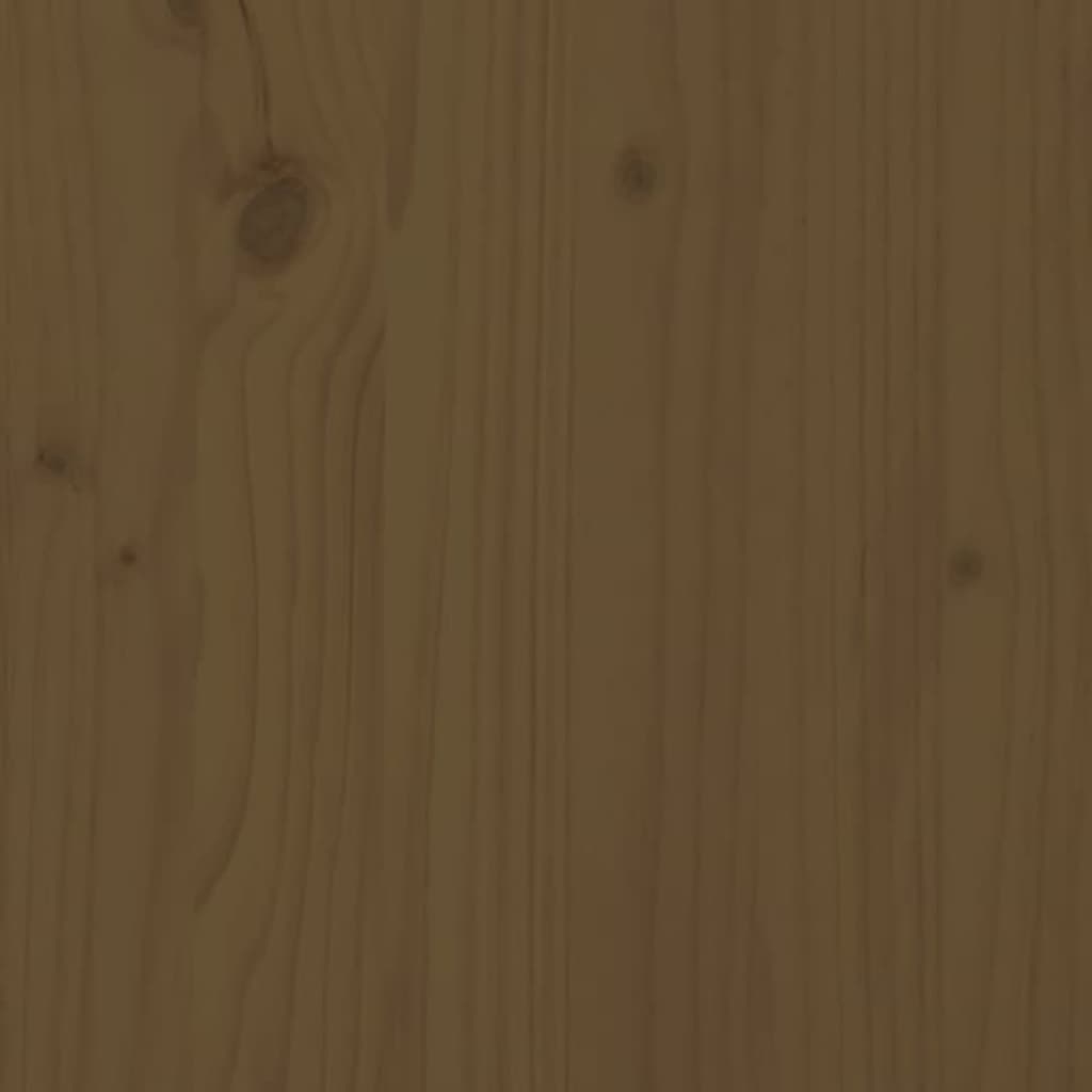 Dulap de vinuri, maro miere, 55,5x34x61 cm, lemn masiv de pin - Lando