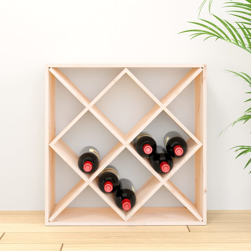 Dulap de vinuri, 62x25x62 cm, lemn masiv de pin - Lando