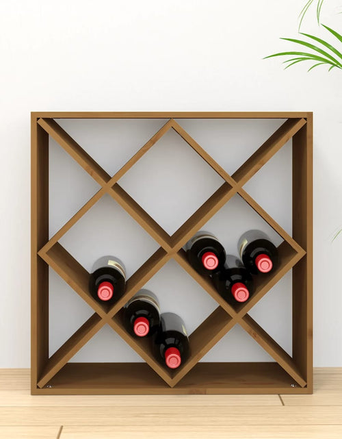 Încărcați imaginea în vizualizatorul Galerie, Dulap de vinuri, maro miere, 62x25x62 cm, lemn masiv de pin - Lando
