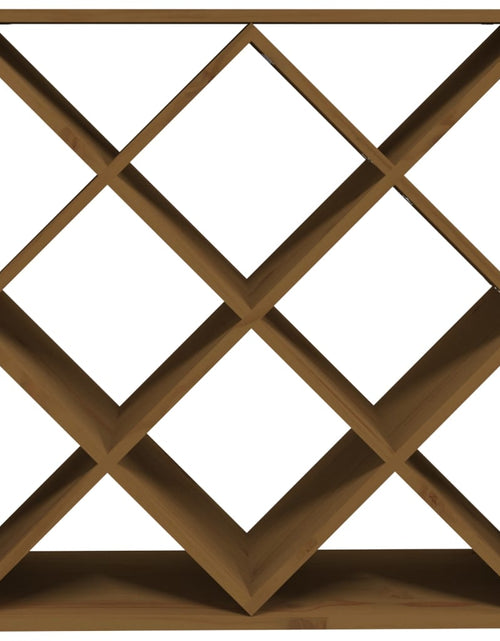 Загрузите изображение в средство просмотра галереи, Dulap de vinuri, maro miere, 62x25x62 cm, lemn masiv de pin - Lando

