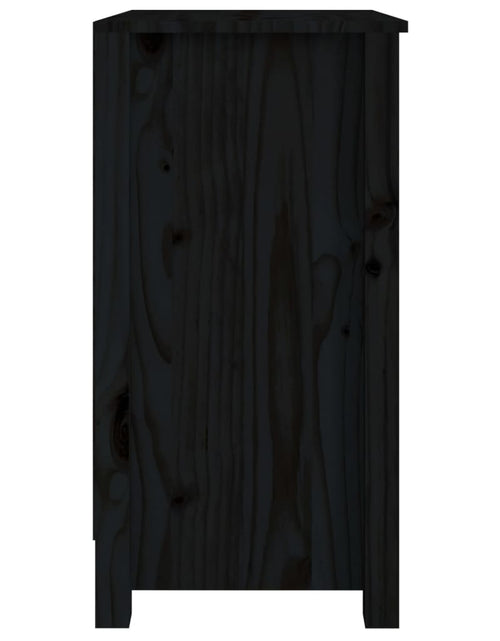 Încărcați imaginea în vizualizatorul Galerie, Bibliotecă, negru, 50x35x68 cm, lemn masiv de pin Lando - Lando

