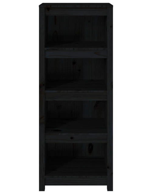 Загрузите изображение в средство просмотра галереи, Bibliotecă, negru, 50x35x125,5 cm, lemn masiv de pin Lando - Lando
