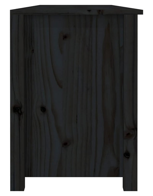 Загрузите изображение в средство просмотра галереи, Bancă pentru pantofi, negru, 160x36,5x50 cm lemn masiv pin - Lando
