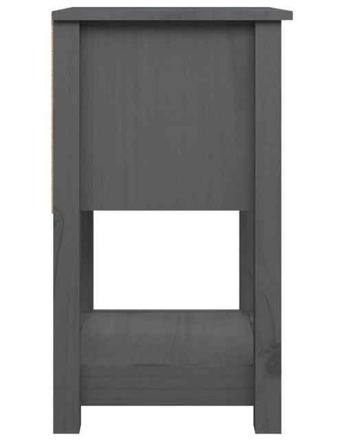 Загрузите изображение в средство просмотра галереи, Noptieră, gri, 40x35x61,5 cm, lemn masiv de pin - Lando
