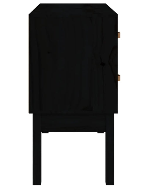 Загрузите изображение в средство просмотра галереи, Dulap consolă, Negru, 90x40x78 cm, lemn masiv de pin Lando - Lando
