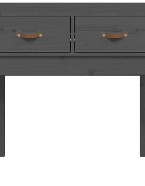 Загрузите изображение в средство просмотра галереи, Masă consolă, gri, 76,5x40x75 cm, lemn masiv de pin Lando - Lando
