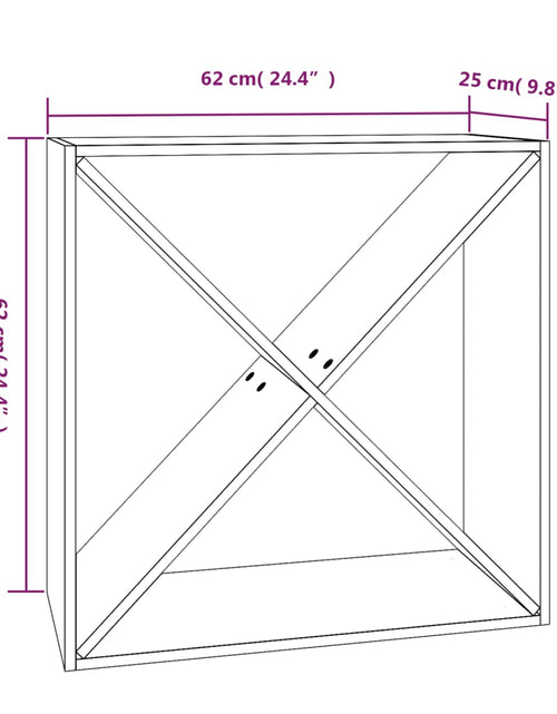 Încărcați imaginea în vizualizatorul Galerie, Dulap de vinuri, alb, 62x25x62 cm, lemn masiv de pin - Lando
