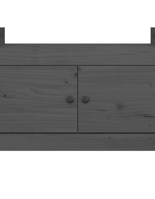 Загрузите изображение в средство просмотра галереи, Bancă de hol, gri, 80x40x60 cm, lemn masiv pin - Lando
