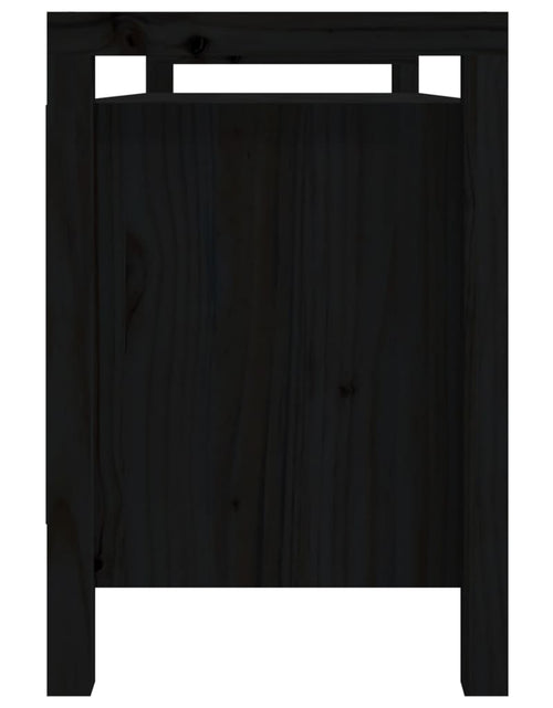 Încărcați imaginea în vizualizatorul Galerie, Bancă de hol, negru, 110x40x60 cm, lemn masiv de pin - Lando
