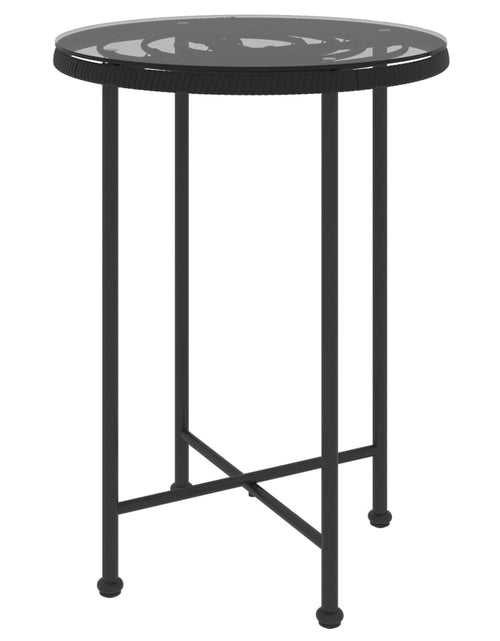 Загрузите изображение в средство просмотра галереи, Masă de bucătărie, Ø50 cm , sticlă securizată și oțel - Lando
