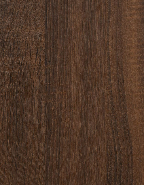 Загрузите изображение в средство просмотра галереи, Măsuță laterală, stejar maro, 55x38x45 cm, lemn compozit Lando - Lando
